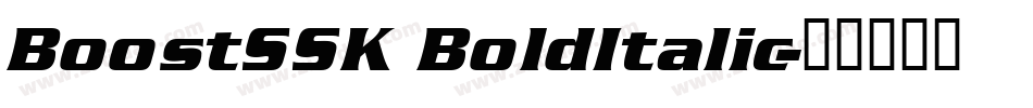 BoostSSK BoldItalic字体转换